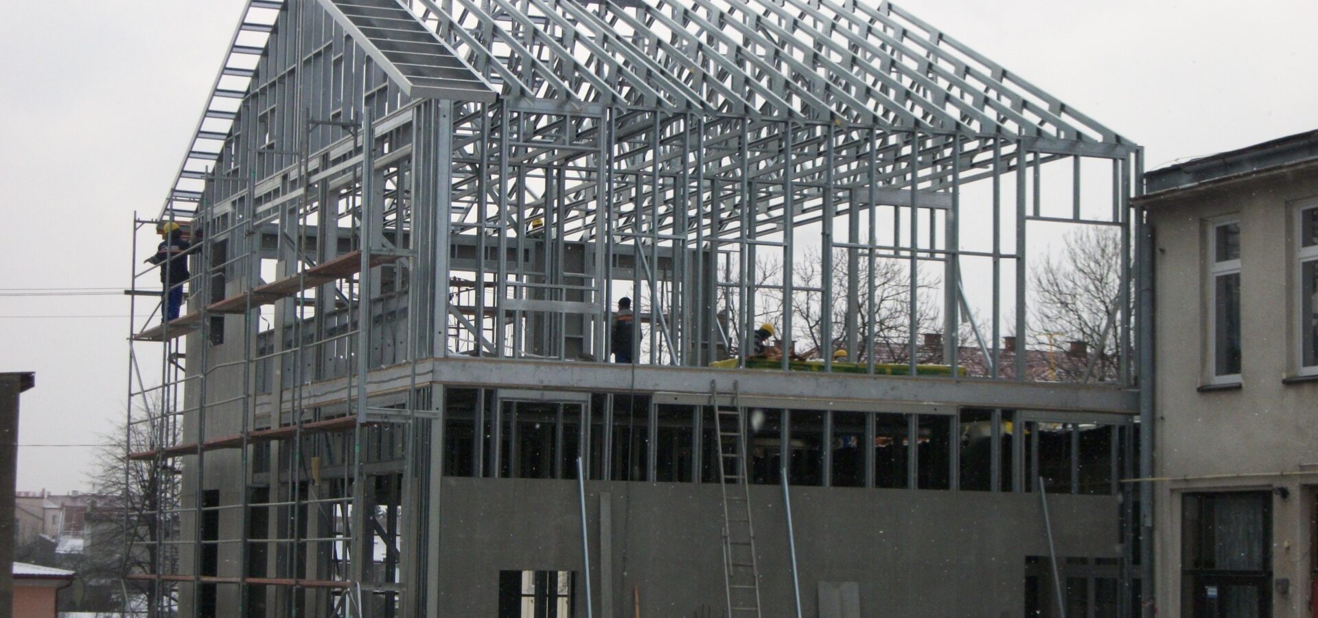 Fertighaus von Vi-Bausystem im Bau